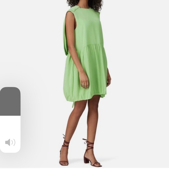 TiBi Eco Silk Cape Dress with drawstring hem - Picture 1 of 6